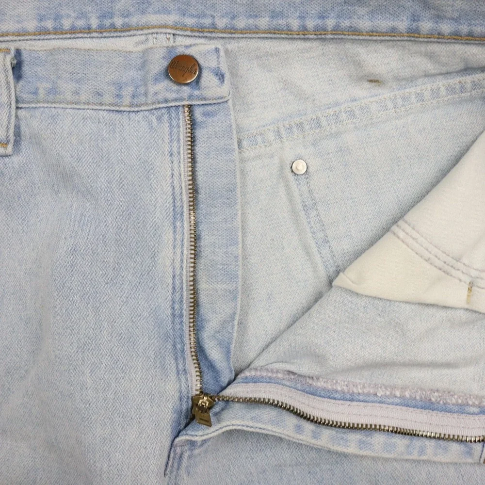 Wrangler Jeans Mens 36x30 13MWZ Cowboy Cut Original Fit Western Denim Light Blue